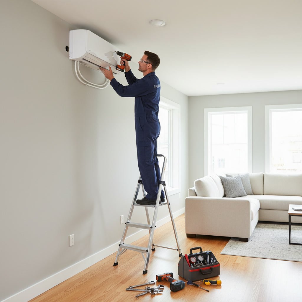 Air conditioning installation