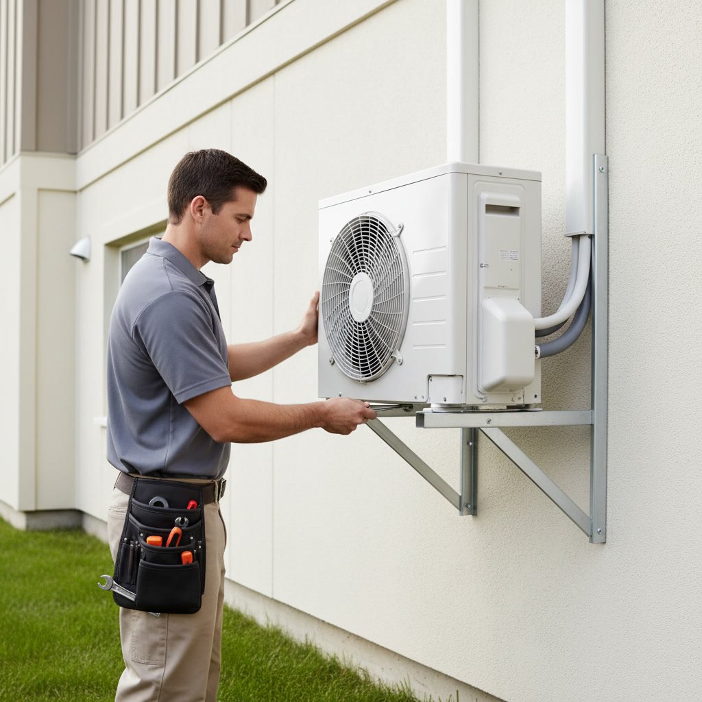 Ductless mini split installation